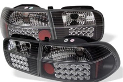 SPYDER Spyder Honda Civic 92-95 2/4DR LED Tail Lights Black ALT-YD-HC92-24D-LED-BK