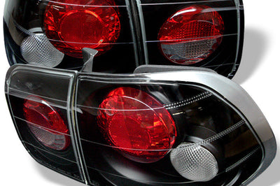 SPYDER Spyder Honda Civic 96-98 4Dr Euro Style Tail Lights Black ALT-YD-HC96-4D-BK