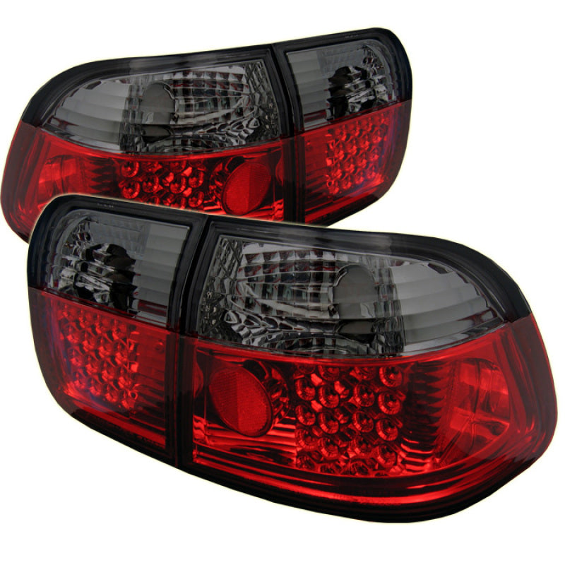 SPYDER Spyder Honda Civic 96-98 4Dr LED Tail Lights Red Smoke ALT-YD-HC96-4D-LED-RS