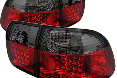 SPYDER Spyder Honda Civic 96-98 4Dr LED Tail Lights Red Smoke ALT-YD-HC96-4D-LED-RS