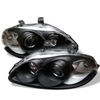 SPYDER Spyder Honda Civic 96-98 Projector Headlights LED Halo Amber Reflctr Blk PRO-YD-HC96-AM-BK - Lights