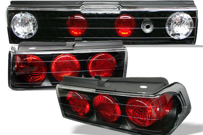 SPYDER Spyder Honda CRX 88-91 Euro Style Tail Lights Black ALT-YD-HCRX88-BK
