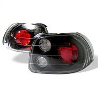 SPYDER Spyder Honda Del Sol 93-97 Euro Style Tail Lights Black ALT-YD-HDS93-BK
