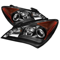 SPYDER Spyder Hyundai Genesis 10-12 Projector Halogen Model- LED Halo DRL Blk PRO-YD-HYGEN09-DRL-BK - Lights