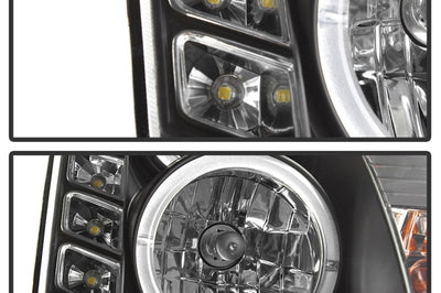 SPYDER Spyder Infiniti G35 03-07 2DR Projector Halogen - LED Halo DRL Blk High H4 PRO-YD-IG35032D-DRL-BK - Lights
