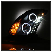 SPYDER Spyder Infiniti G35 03-07 2DR Projector Halogen - LED Halo DRL Blk High H4 PRO-YD-IG35032D-DRL-BK - Lights
