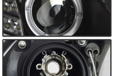 SPYDER Spyder Infiniti G35 03-07 2DR Projector Halogen - LED Halo DRL Blk High H4 PRO-YD-IG35032D-DRL-BK - Lights