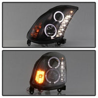 SPYDER Spyder Infiniti G35 03-07 2DR Projector Halogen - LED Halo DRL Blk High H4 PRO-YD-IG35032D-DRL-BK - Lights
