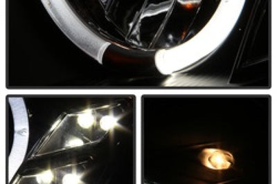 SPYDER Spyder Infiniti G35 03-07 2DR Projector Halogen - LED Halo DRL Blk High H4 PRO-YD-IG35032D-DRL-BK - Lights
