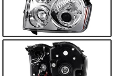 SPYDER Spyder Jeep Grand Cherokee 05-07 Projector Headlights LED Halo Chrm Low 9006 PRO-YD-JGC05-HL-C - Lights