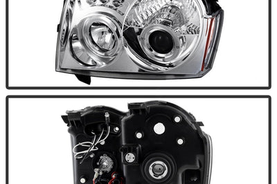 SPYDER Spyder Jeep Grand Cherokee 05-07 Projector Headlights LED Halo Chrm Low 9006 PRO-YD-JGC05-HL-C - Lights