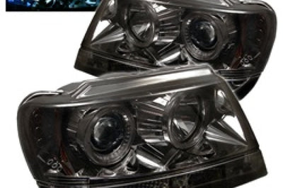 SPYDER Spyder Jeep Grand Cherokee 99-04 Projector Headlights LED Halo Smke - PRO-YD-JGC99-HL-SMC - Lights