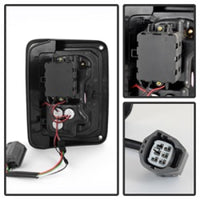SPYDER Spyder Jeep Wrangler 07-15 LED Tail Lights Black Smoke ALT-YD-JWA07-LED-BSM