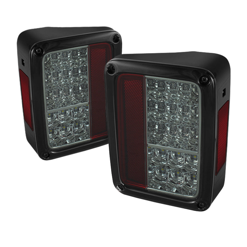 SPYDER Spyder Jeep Wrangler 07-15 LED Tail Lights Smoke ALT-YD-JWA07-LED-SM