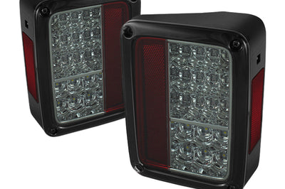 SPYDER Spyder Jeep Wrangler 07-15 LED Tail Lights Smoke ALT-YD-JWA07-LED-SM