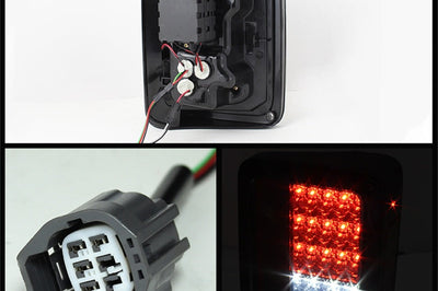 SPYDER Spyder Jeep Wrangler 07-15 LED Tail Lights Smoke ALT-YD-JWA07-LED-SM