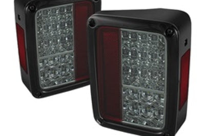 SPYDER Spyder Jeep Wrangler 07-15 LED Tail Lights Smoke ALT-YD-JWA07-LED-SM