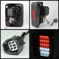 SPYDER Spyder Jeep Wrangler 07-15 LED Tail Lights Smoke ALT-YD-JWA07-LED-SM