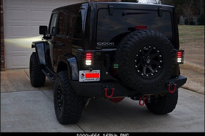 SPYDER Spyder Jeep Wrangler 07-15 LED Tail Lights Smoke ALT-YD-JWA07-LED-SM