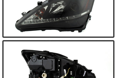SPYDER Spyder Lexus IS 250/350 2006-2010 Projector Headlights DRL Black Smoke PRO-YD-LIS06-DRL-BSM - Lights