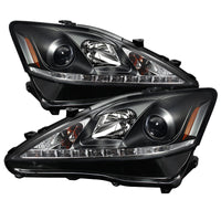 SPYDER Spyder Lexus IS 250/350 2006-2010 Projector Headlights DRL Black PRO-YD-LIS06-DRL-BK - Lights