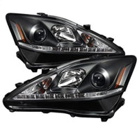 SPYDER Spyder Lexus IS 250/350 2006-2010 Projector Headlights DRL Black PRO-YD-LIS06-DRL-BK - Lights