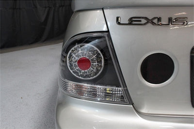SPYDER Spyder Lexus IS 300 01-05 LED Tail Lights Black ALT-YD-LIS300-LED-BK