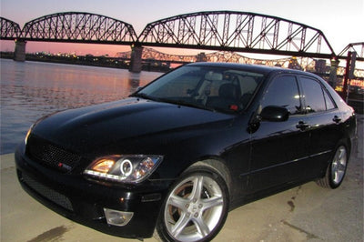 SPYDER Spyder Lexus IS300 01-05 Projector Headlights Xenon/HID - LED Halo DRL Blk PRO-YD-LIS01-HID-DRL-BK - Lights