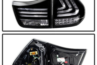SPYDER Spyder Lexus RX330/RX350 04-09 LED Tail Lights Black ALT-YD-LRX04-LED-BK