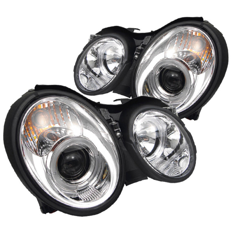 SPYDER Spyder Mercedes Benz CLK 98-02 Projector Headlights Halogen Model- LED Halo Chrm PRO-YD-MBCLK98-HL-C - Lights