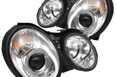 SPYDER Spyder Mercedes Benz CLK 98-02 Projector Headlights Halogen Model- LED Halo Chrm PRO-YD-MBCLK98-HL-C - Lights
