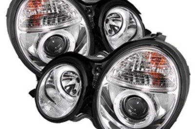 SPYDER Spyder Mercedes Benz E-Class 00-02 Projector Headlights LED Halo Chrm PRO-YD-MBW21099-HL-C - Lights
