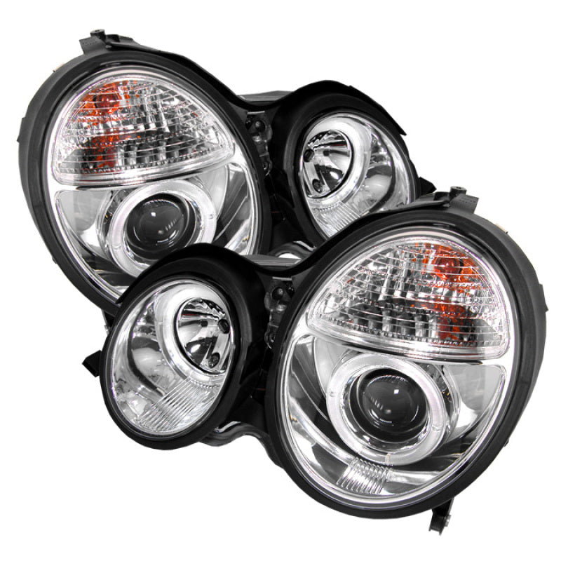 SPYDER Spyder Mercedes Benz E-Class 00-02 Projector Headlights LED Halo Chrm PRO-YD-MBW21099-HL-C - Lights
