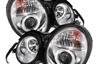 SPYDER Spyder Mercedes Benz E-Class 95-99 Projector Headlights LED Halo Chrm PRO-YD-MBW21095-HL-C - Lights