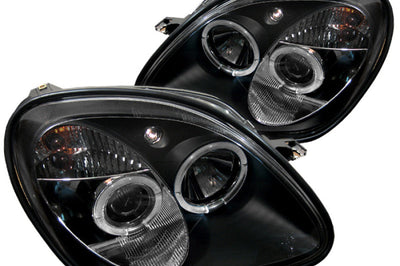 SPYDER Spyder Mercedes Benz SLK 98-04 1PC Projector Halogen Model- LED Halo Blk PRO-YD-MBSLK98-1PC-HL-BK - Lights