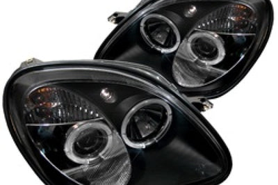 SPYDER Spyder Mercedes Benz SLK 98-04 1PC Projector Halogen Model- LED Halo Blk PRO-YD-MBSLK98-1PC-HL-BK - Lights