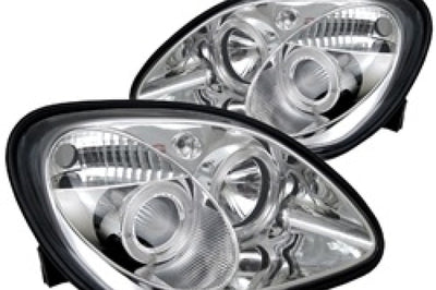 SPYDER Spyder Mercedes Benz SLK 98-04 Projector Halogen Model- LED Halo Chrm PRO-YD-MBSLK98-1PC-HL-C - Lights