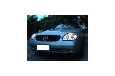 SPYDER Spyder Mercedes Benz SLK 98-04 Projector Halogen Model- LED Halo Chrm PRO-YD-MBSLK98-1PC-HL-C - Lights