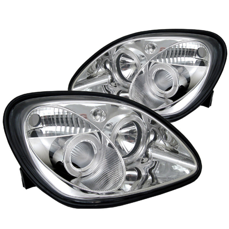 SPYDER Spyder Mercedes Benz SLK 98-04 Projector Halogen Model- LED Halo Chrm PRO-YD-MBSLK98-1PC-HL-C - Lights