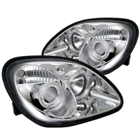 SPYDER Spyder Mercedes Benz SLK 98-04 Projector Halogen Model- LED Halo Chrm PRO-YD-MBSLK98-1PC-HL-C - Lights