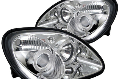 SPYDER Spyder Mercedes Benz SLK 98-04 Projector Halogen Model- LED Halo Chrm PRO-YD-MBSLK98-1PC-HL-C - Lights