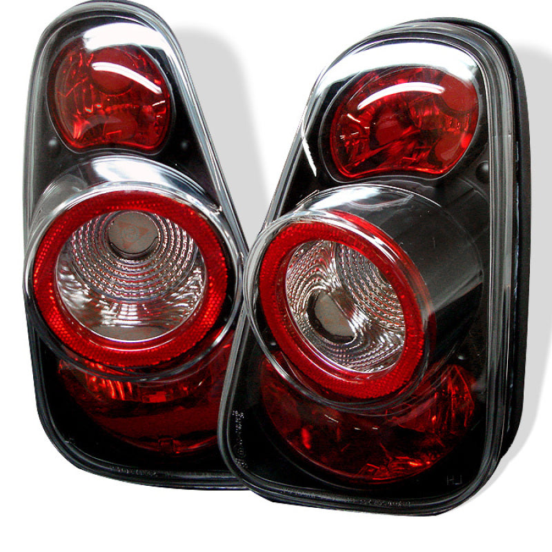 SPYDER Spyder Mini Cooper 02-06/Cooper Convertibles 05-08 Euro Style Tail Lights Black ALT-YD-MC02-BK