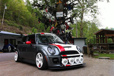 SPYDER Spyder Mini Cooper 02-06 Projector Headlights DRL Black High H1 Low PRO-YD-MC02-DRL-BK - Lights