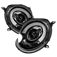 SPYDER Spyder Mini Cooper 2007-2012 Projector Headlights Halogen Model Only - DRL Black PRO-YD-MC07-DRL-BK - Lights