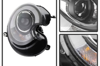 SPYDER Spyder Mini Cooper 2010-2012 Projector Headlights Xenon/HID Model- DRL Blk PRO-YD-MC07-HID-DRL-BK - Lights