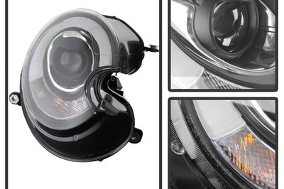 SPYDER Spyder Mini Cooper 2010-2012 Projector Headlights Xenon/HID Model- DRL Blk PRO-YD-MC07-HID-DRL-BK - Lights