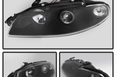 SPYDER Spyder Mitsubishi Eclipse 97-99 Projector Headlights LED Halo Black High H1 Low PRO-YD-ME97-HL-BK - Lights