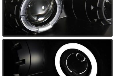 SPYDER Spyder Mitsubishi Eclipse 97-99 Projector Headlights LED Halo Black High H1 Low PRO-YD-ME97-HL-BK - Lights