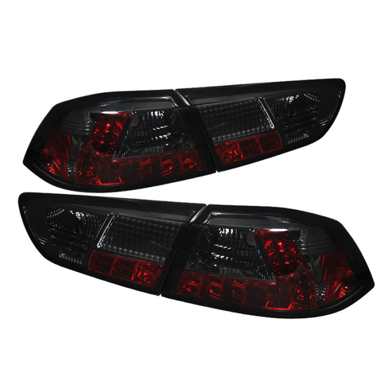 SPYDER Spyder Mitsubishi Lancer/Evolution X 08-14 LED Tail Lights Smke ALT-YD-MITEVO1008-LED-SM