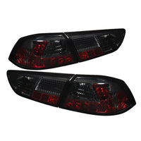 SPYDER Spyder Mitsubishi Lancer/Evolution X 08-14 LED Tail Lights Smke ALT-YD-MITEVO1008-LED-SM